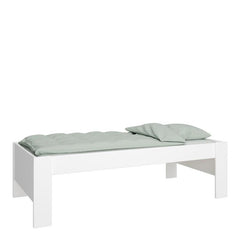 white wooden bed frame 4