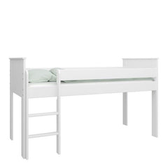 Alba White Wooden Mid-Sleeper 2