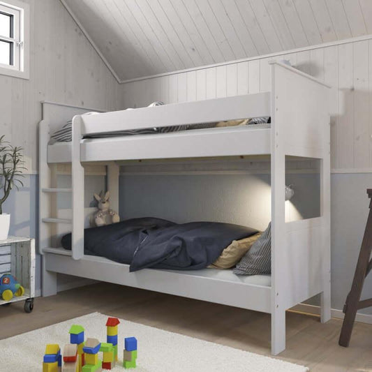 Alba White Wooden Bunk Bed