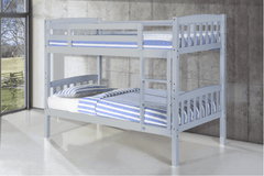 Ashbrook Solid Wood Kids Bunk Bed Grey