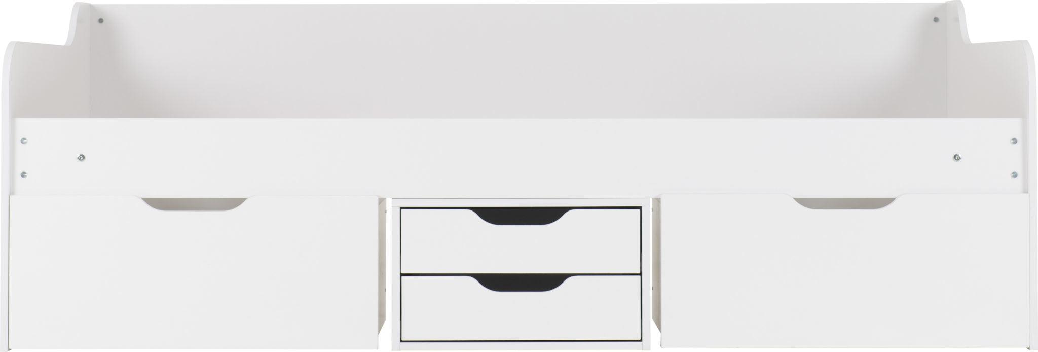 dante side view white wood storage bed