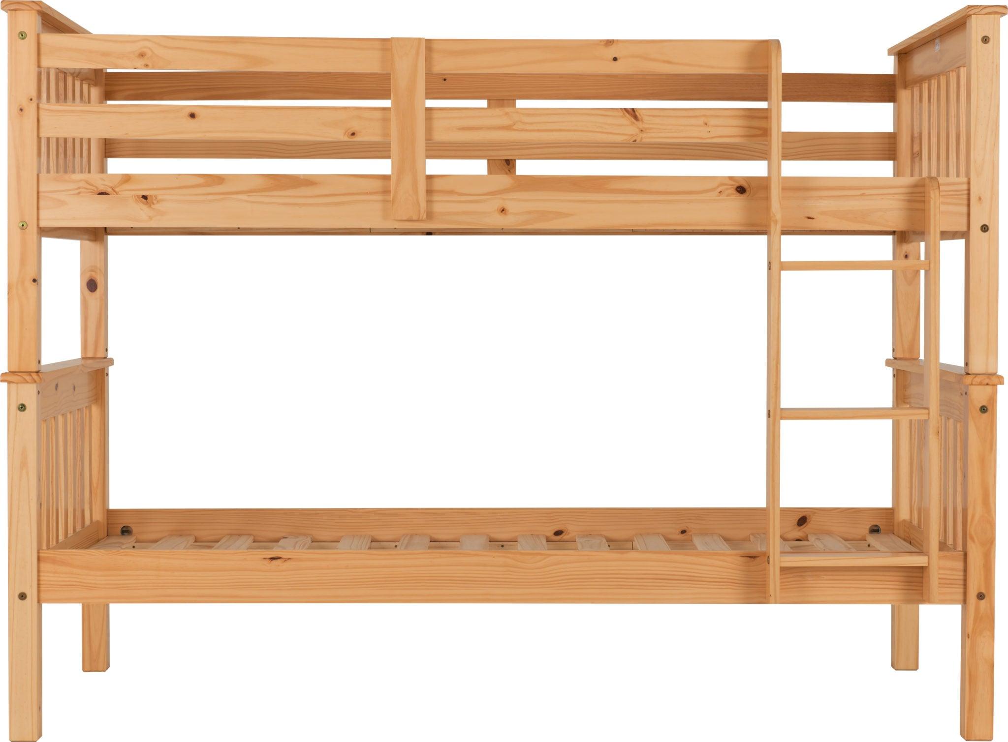 Neptune Oak Wood Bunk Bed Base