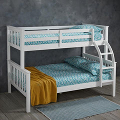 Curve White Three Sleeper Bunk Bed