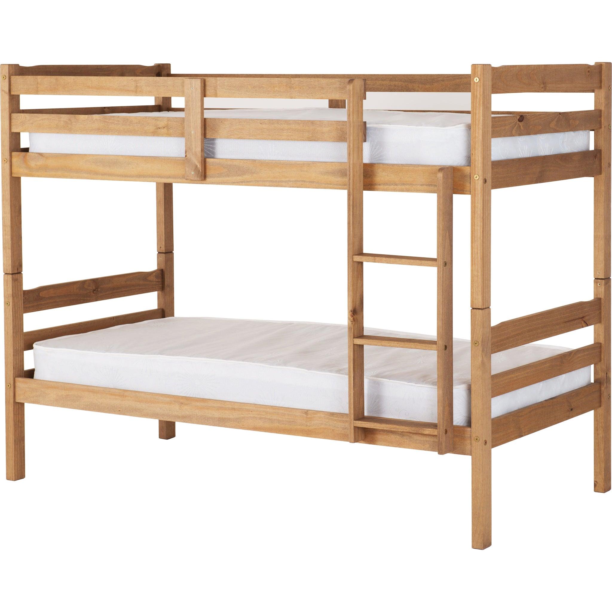 Panoma Natural Wax Kids Bunk Bed