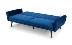 Luxury Afina Sofa Bed Frame in Blue Velvet - Complete Comfort Beds