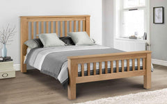 Amsterdam Oak Wooden King Bed Frame 2