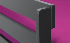 bella black wooden bunk bed frame side