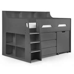 julian bowen black bunk bed draws