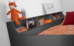 julian bowen black bunk bed shelves