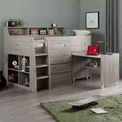 wooden grey oak midsleeper 1