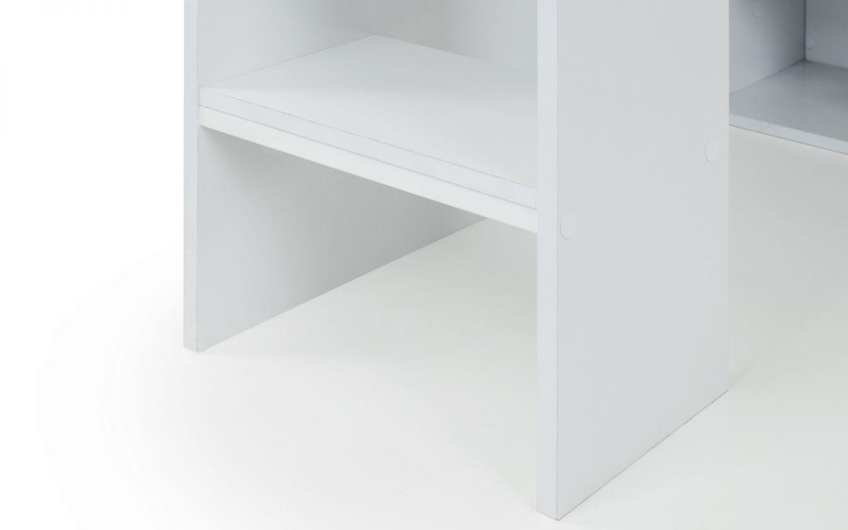 Nebula Gaming Bed White Steps