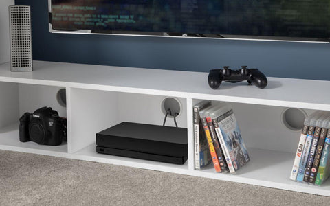Nebula Gaming Bed White Shelf