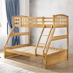 Oak Triple Sleeper Bunk Bed 1