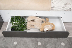 Flick Triple Bunk Bed Frame with Under Bed Draw