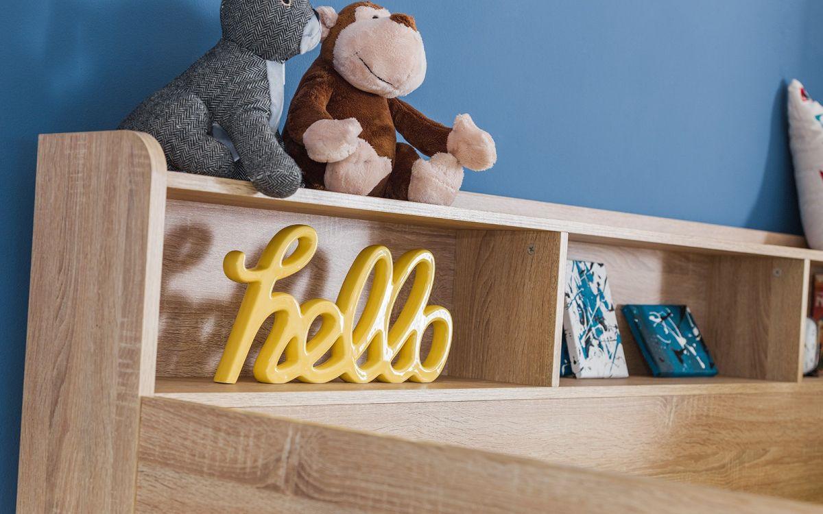 Orion Bunk Bed Sonoma Oak Shelves