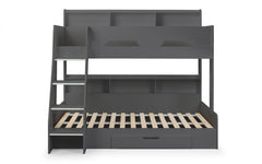 Orion Triple Sleeper Bunk Bed Black 4
