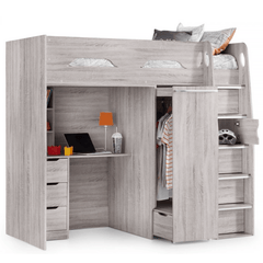 Highsleeper Grey Oak Bunk Bed 3
