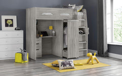 Highsleeper Grey Oak Bunk Bed 4