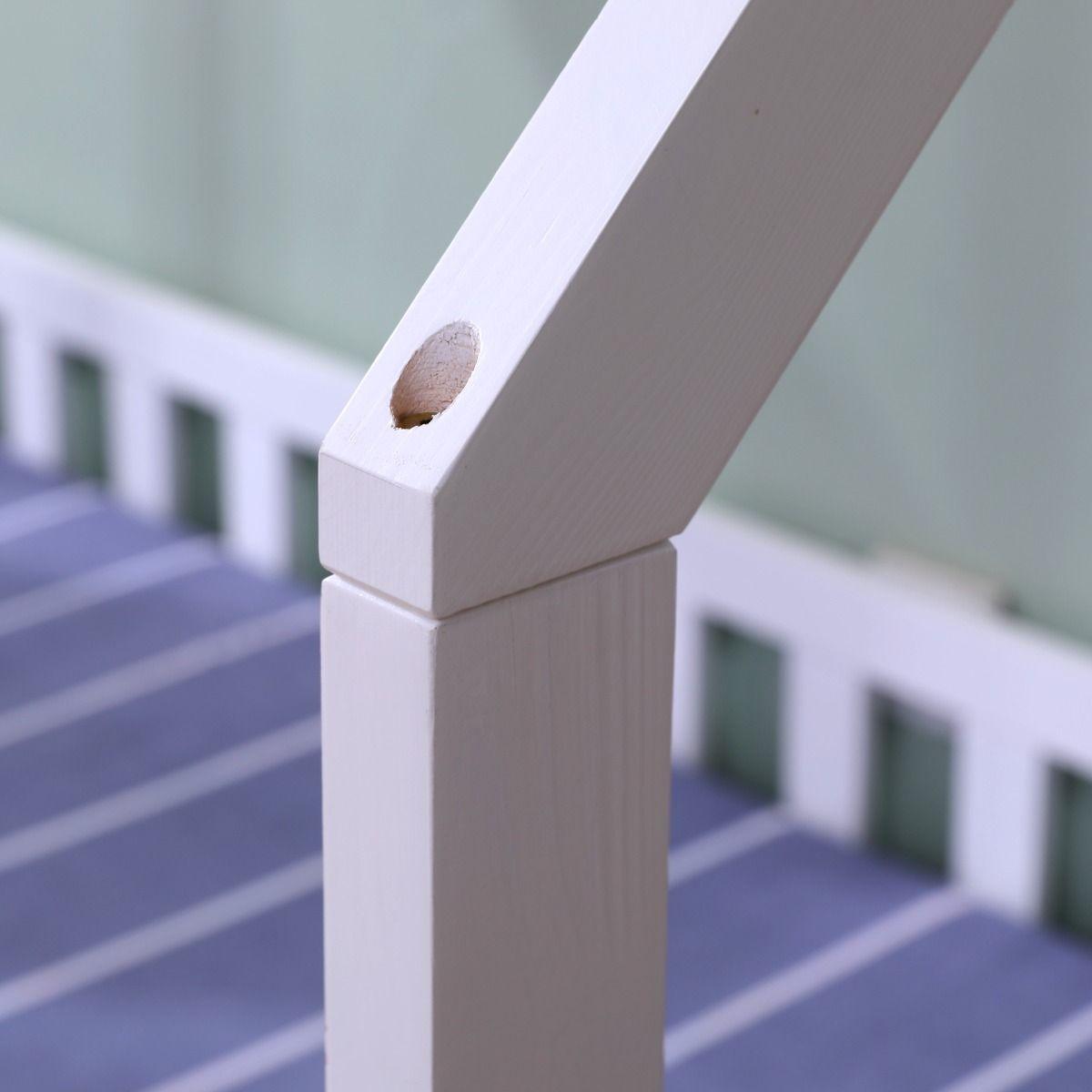 Explorer Playhouse Bed White Corner