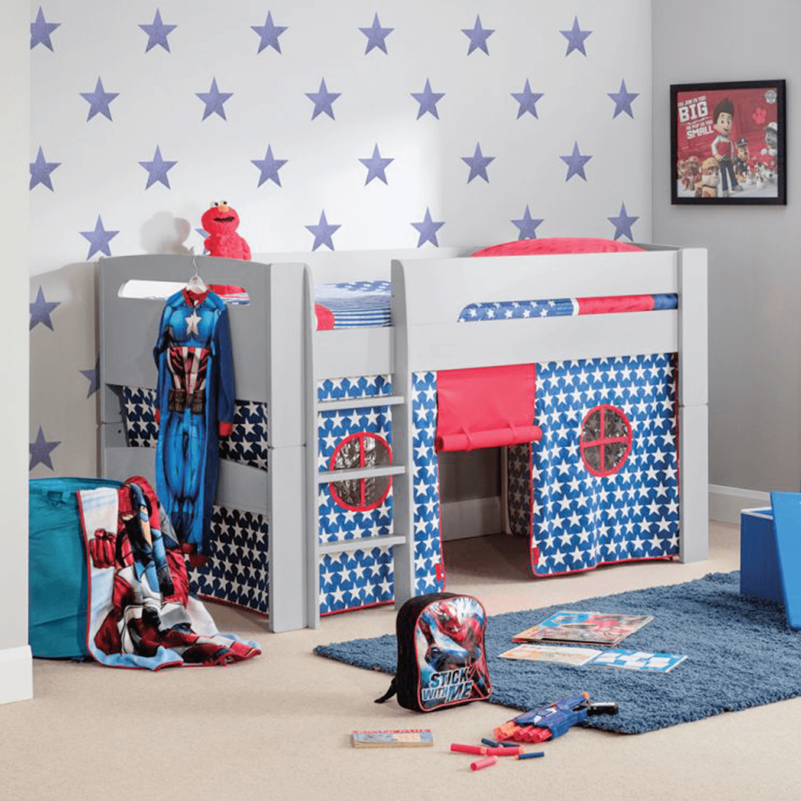 Pluto Tent Mid-Sleeper Bunk Bed