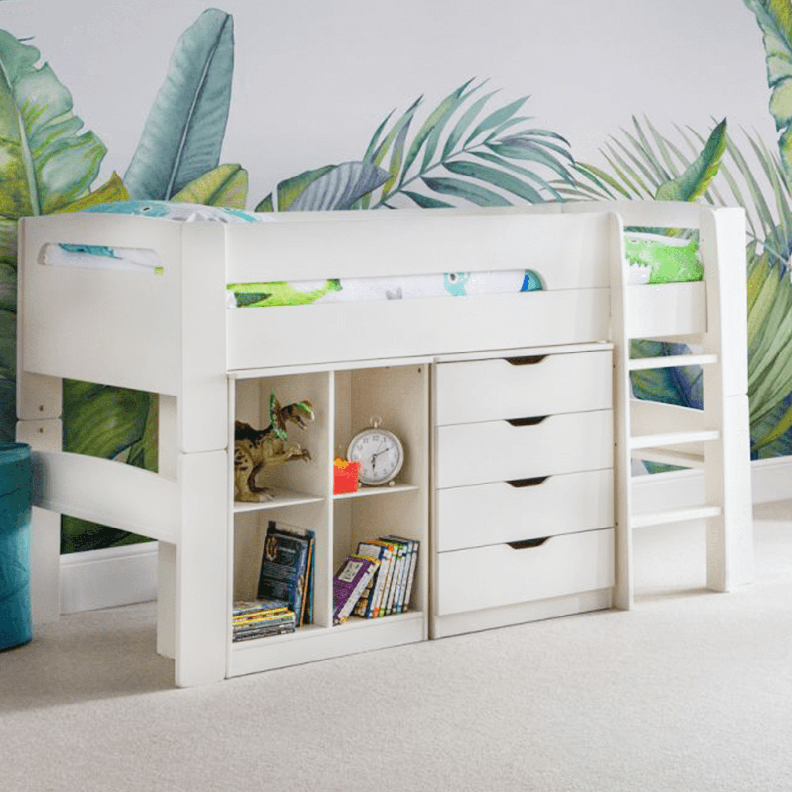 Pluto Midsleeper Bunk Stone White 3