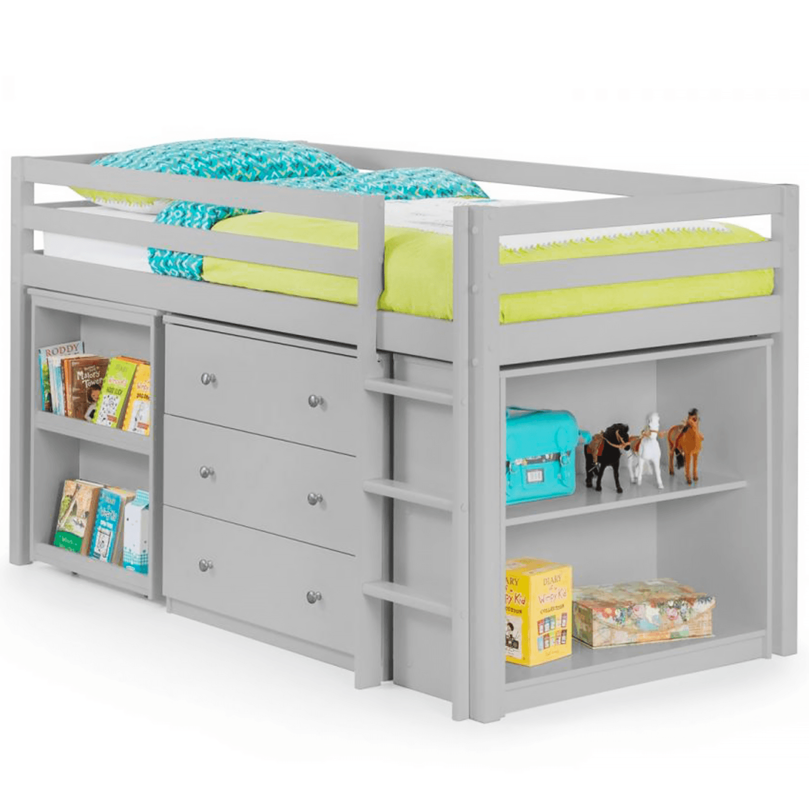 grey mid sleeper bunk