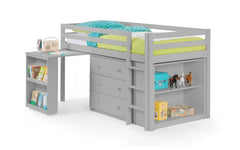 Grey mid sleeper desk