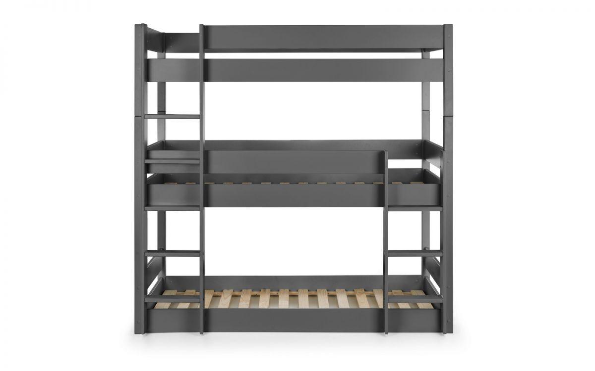 Black Trio Bunk Bed Side