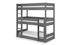 Black Trio Bunk Bed Full