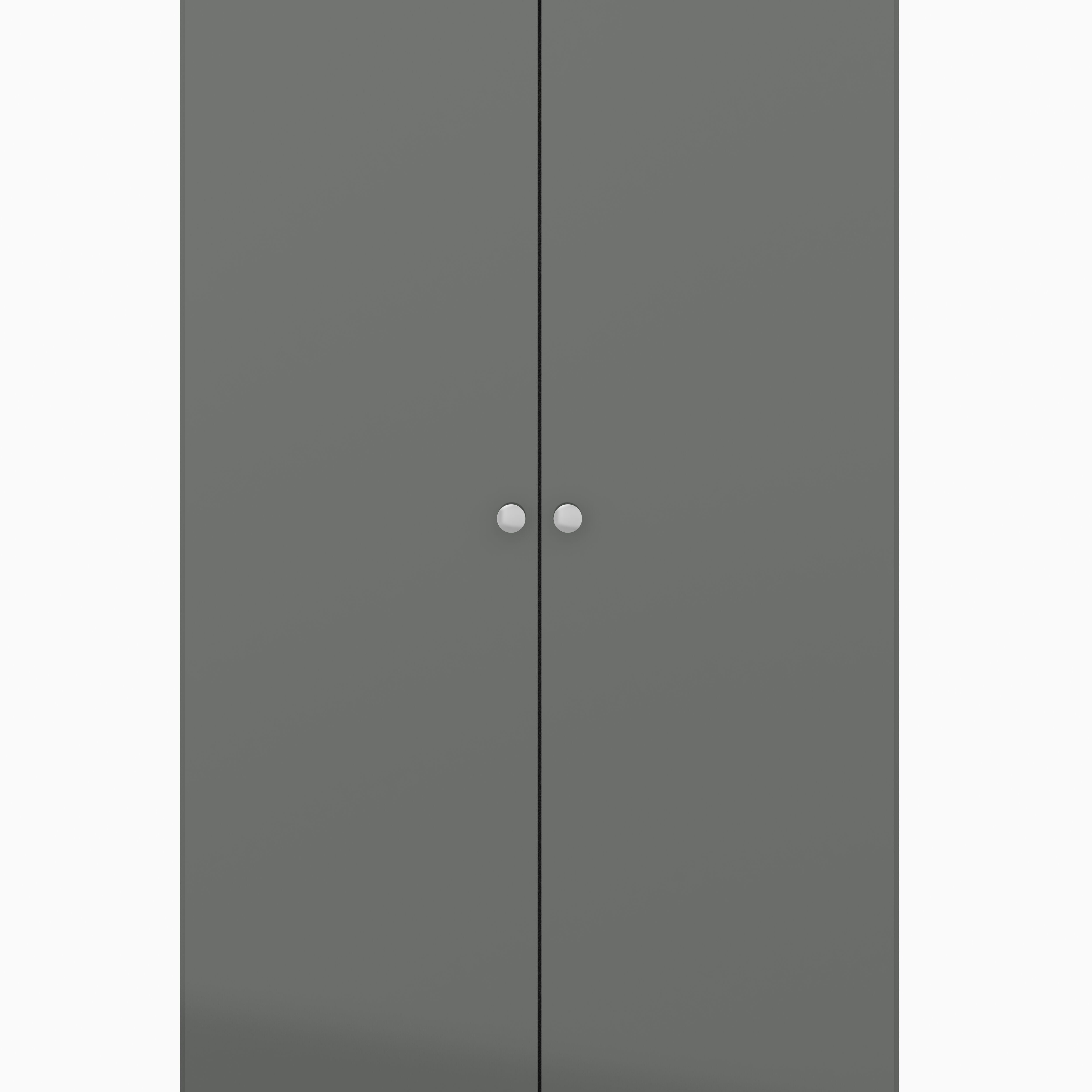 Denver 2 Door Wardrobe - Grey Gloss
