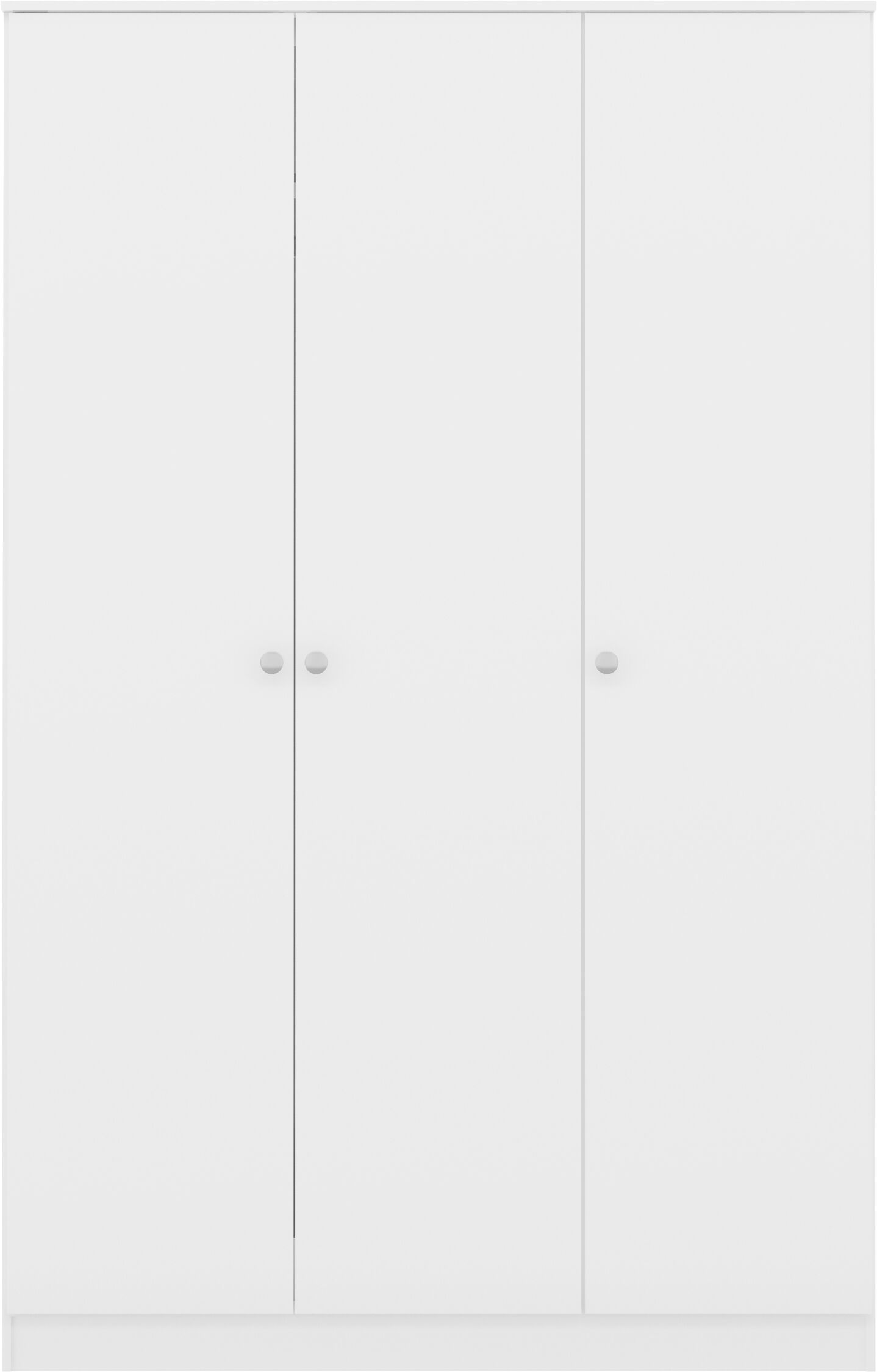 Denver 3 Door Wardrobe - White Gloss