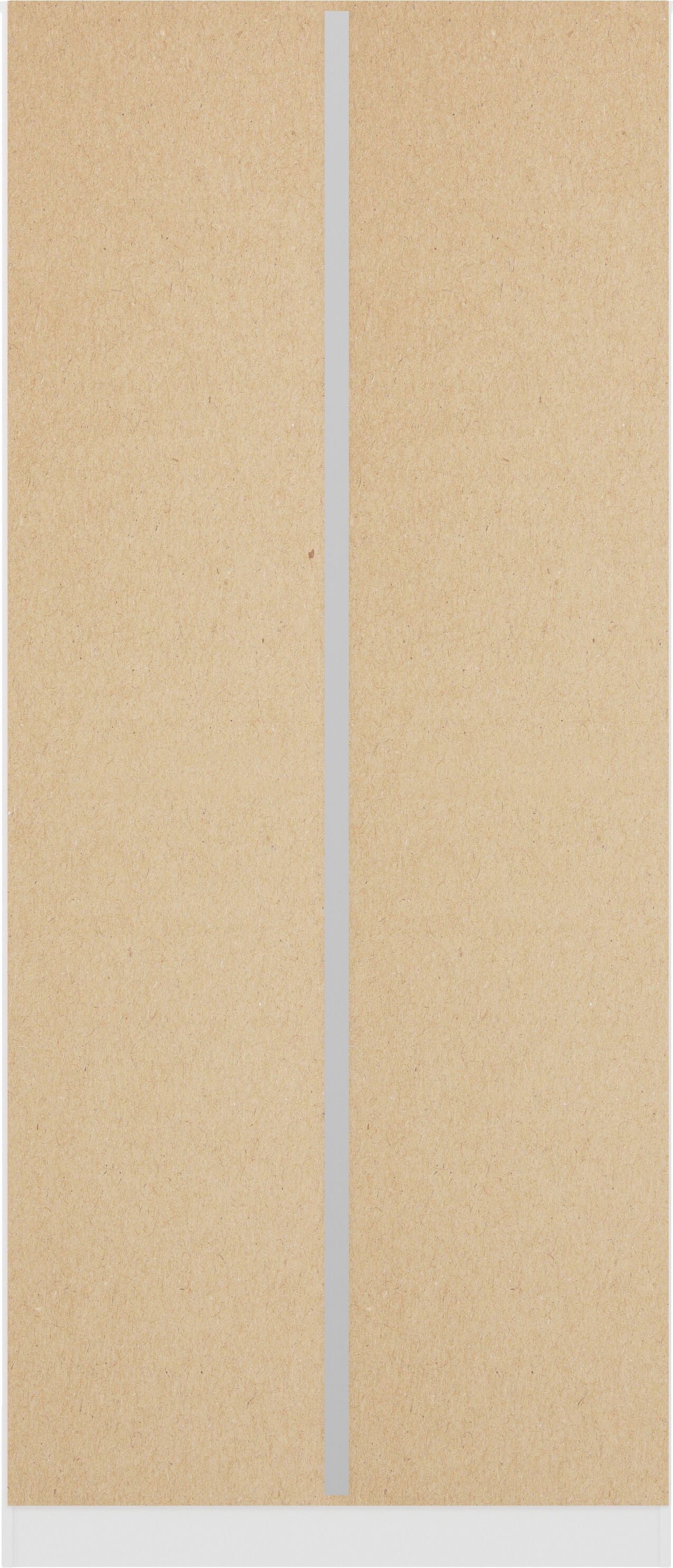 Denver 2 Door Wardrobe - White/Blue Gloss
