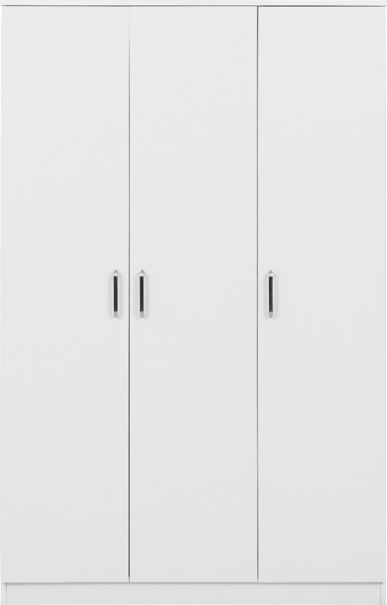 Dakota 3 Door Wardrobe - White