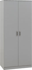 Dakota 2 Door Wardrobe - Light Grey