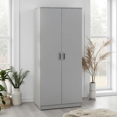 Dakota 2 Door Wardrobe - Light Grey