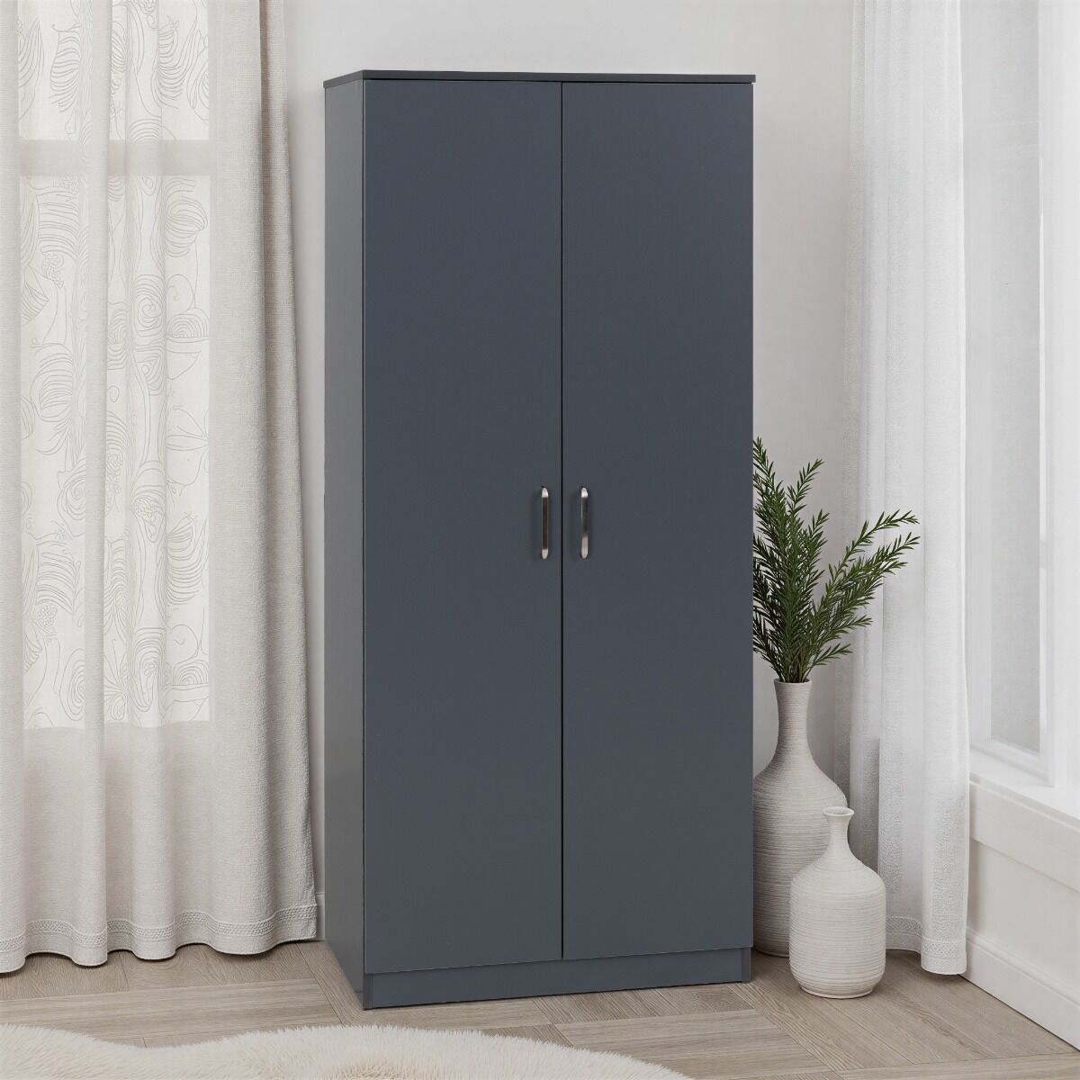 Dakota 2 Door Wardrobe - Dark Grey