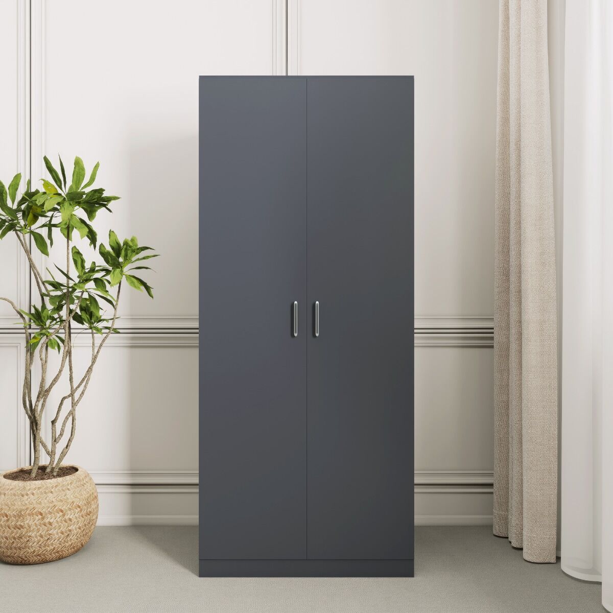 Dakota 2 Door Wardrobe - Dark Grey