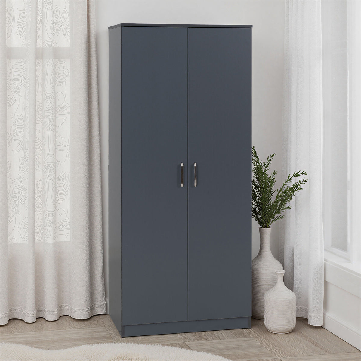 Dakota 2 Door Wardrobe - Dark Grey
