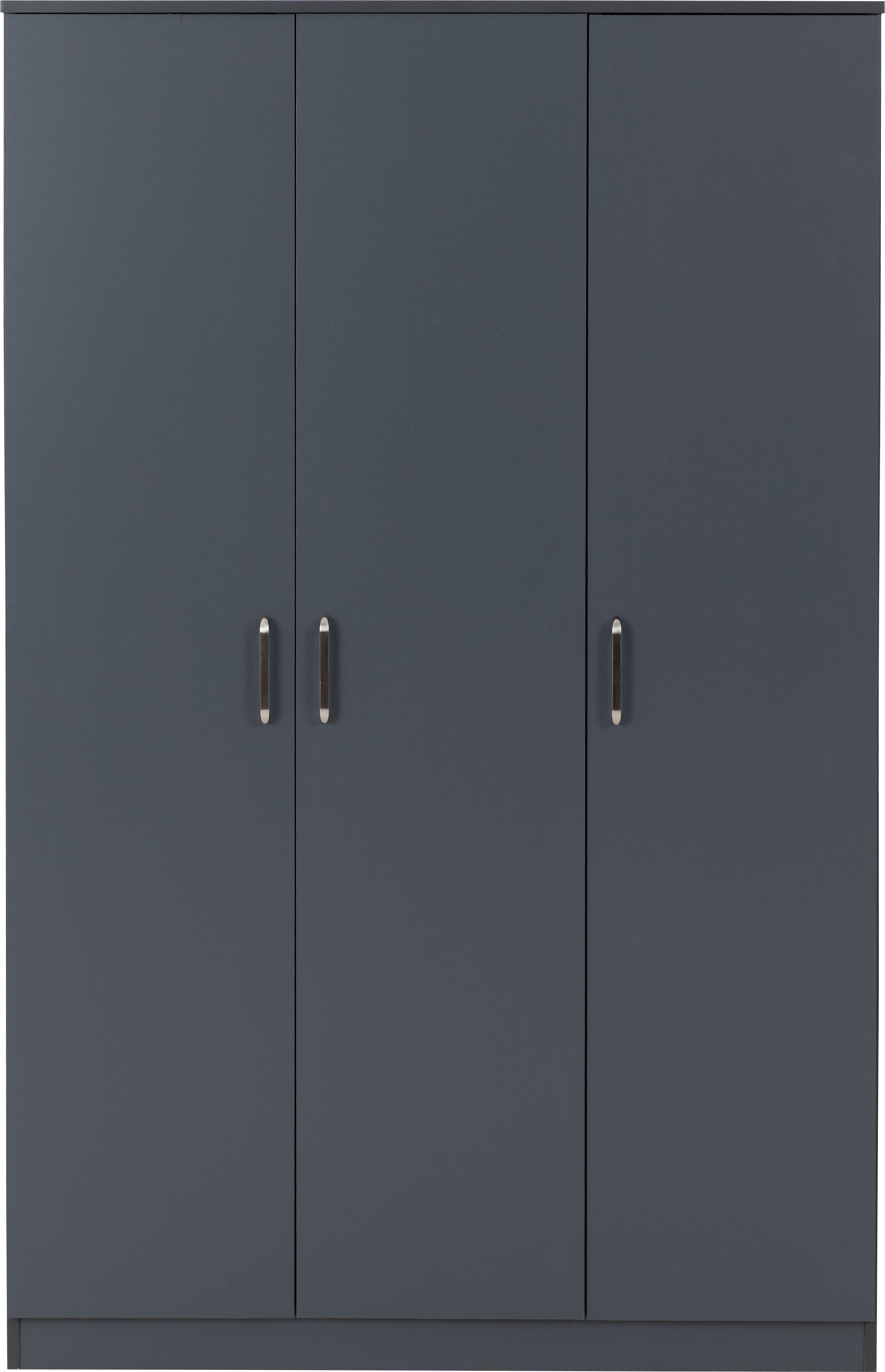 Dakota 3 Door Wardrobe - Dark Grey