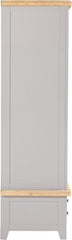 Windsor 2 Door 1 Drawer Wardrobe - Pebble Grey/Oak