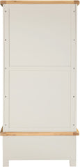 Windsor 2 Door 1 Drawer Wardrobe - Ivory/Oak
