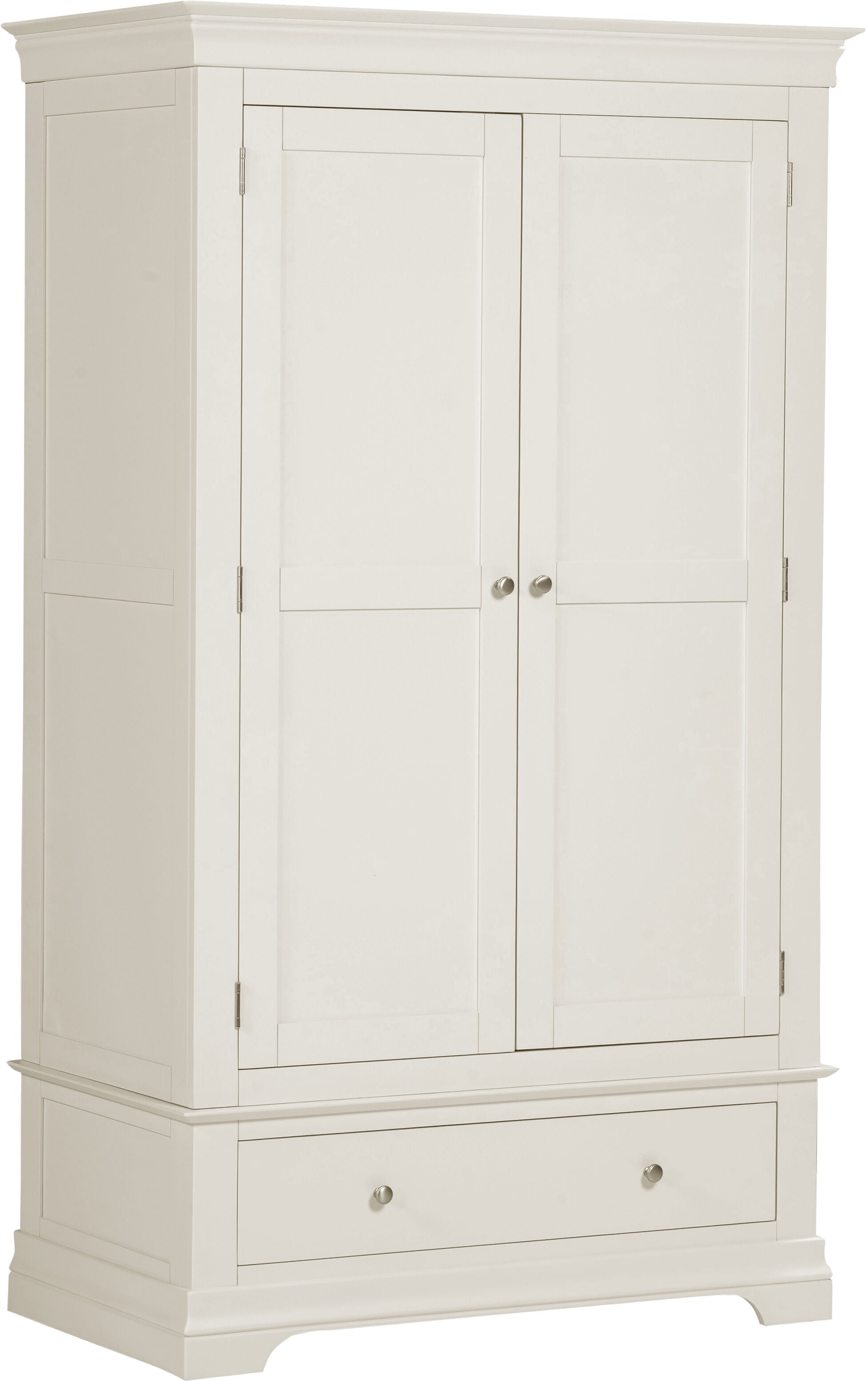 Bordeaux 2 Door Wardrobe - Ivory