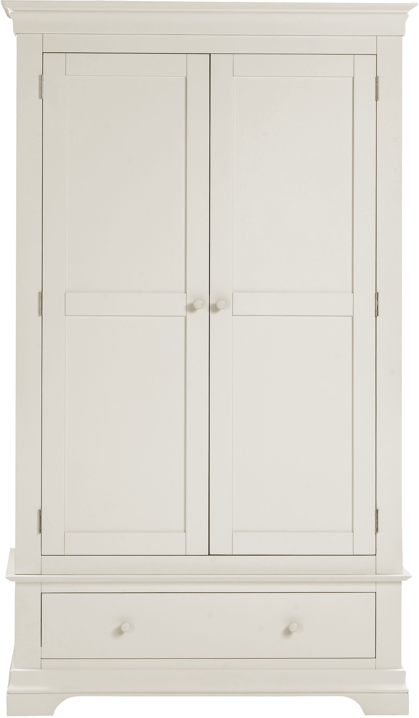 Bordeaux 2 Door Wardrobe - Ivory