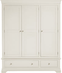 Bordeaux 3 Door Wardrobe - Ivory