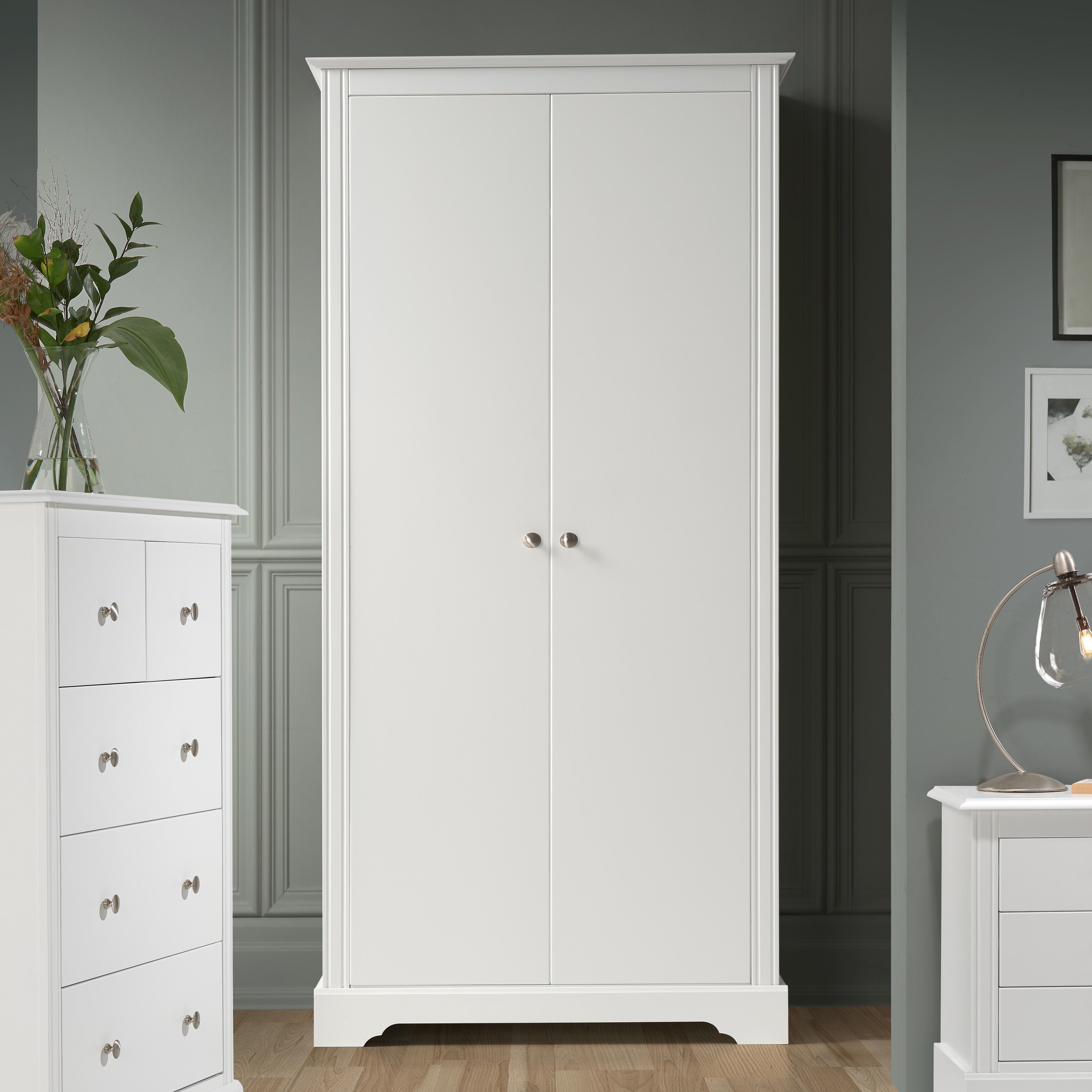 Stratford 2 Door Wardrobe - White
