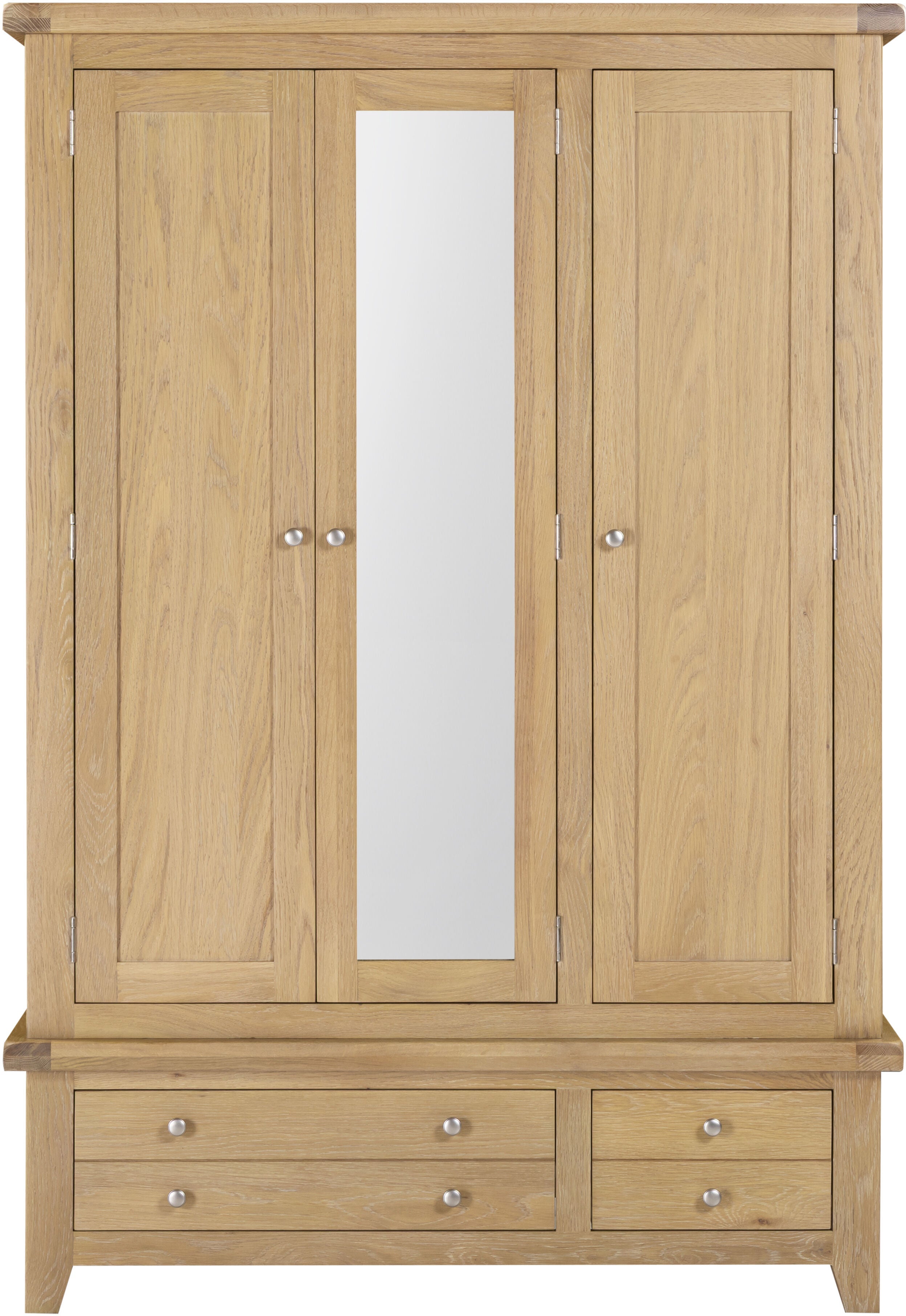 Windsor 3 Door 2 Drawer Wardrobe - Natural Oak