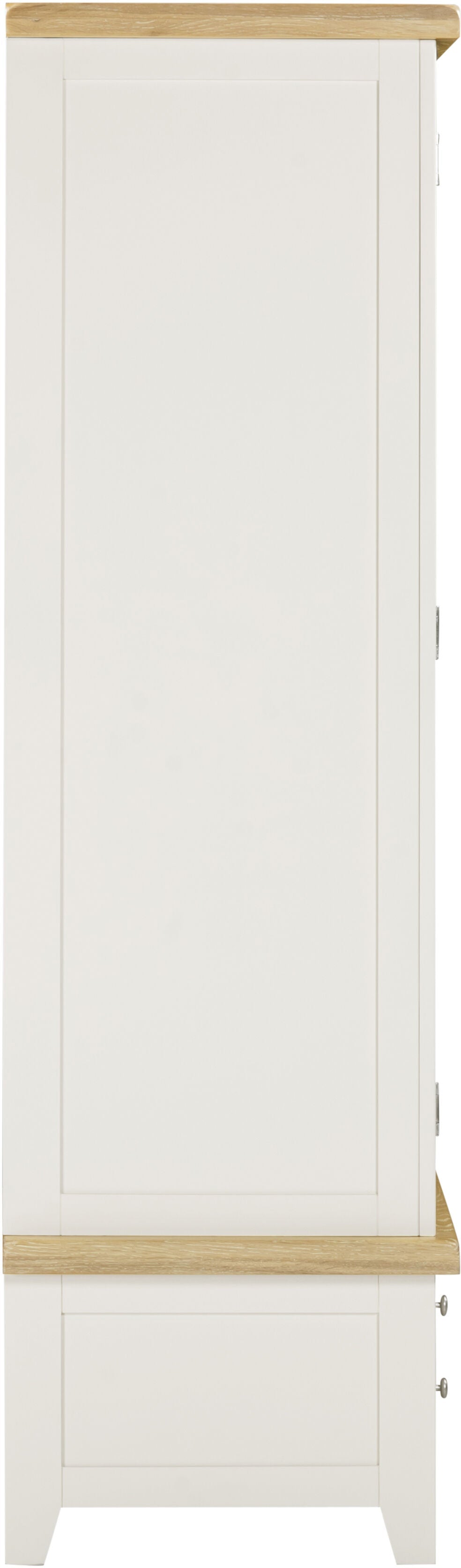 Windsor 3 Door 2 Drawer Wardrobe - Ivory/Oak