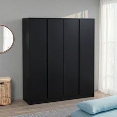 Malvern 4 Door Wardrobe - Black