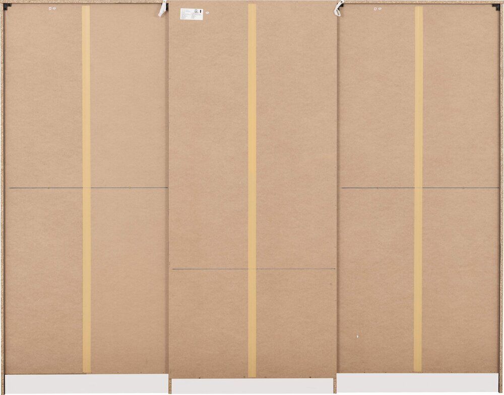 Malvern 6 Door 2 Drawer Wardrobe - White