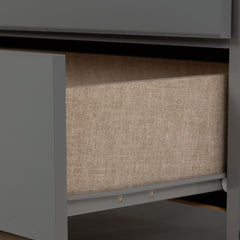 Denver 2 Door 1 Drawer Mirrored Wardrobe - Grey Gloss